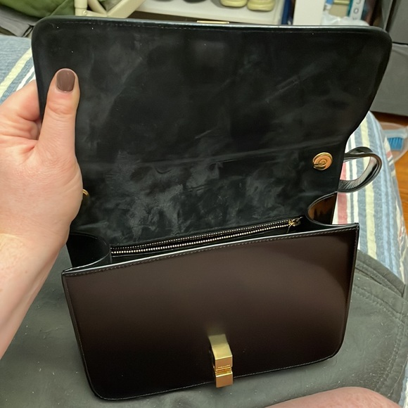 Yves Saint Laurent LE CARRÉ SATCHEL SAINT LAURENT LEATHER with dust bag - Picture 9 of 11